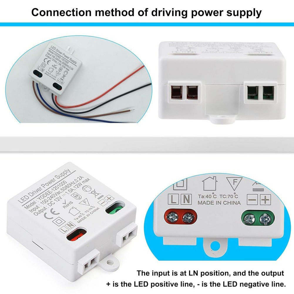 Home Improvement And Supply - 2PCS Compact 12W LED Power Supply