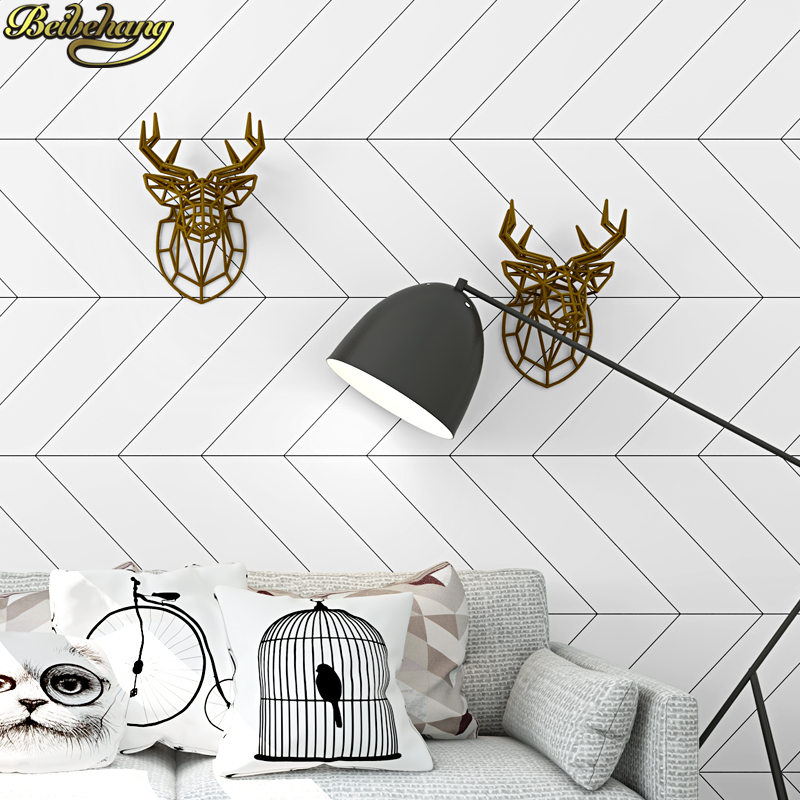 beibehang Nordic style black w - огляд і ціна Home Improvement Stores