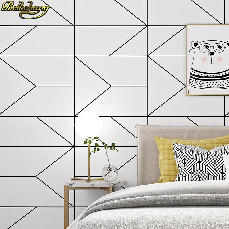 beibehang Nordic style black w - огляд і ціна Home Improvement Stores