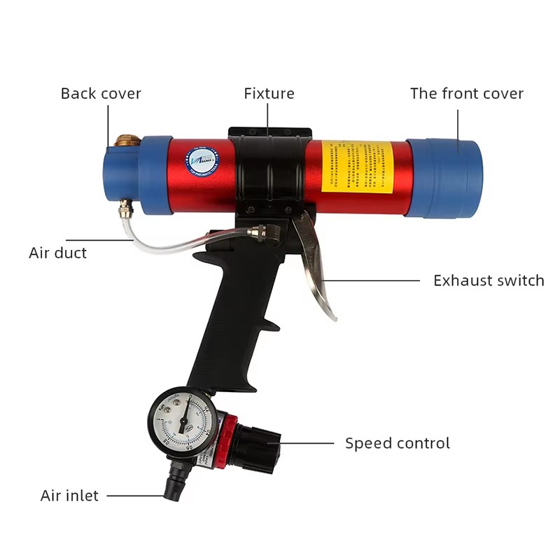 310ML Pneumatic Sealing Gun Pn - огляд і ціна Caulking Gun Dispensing