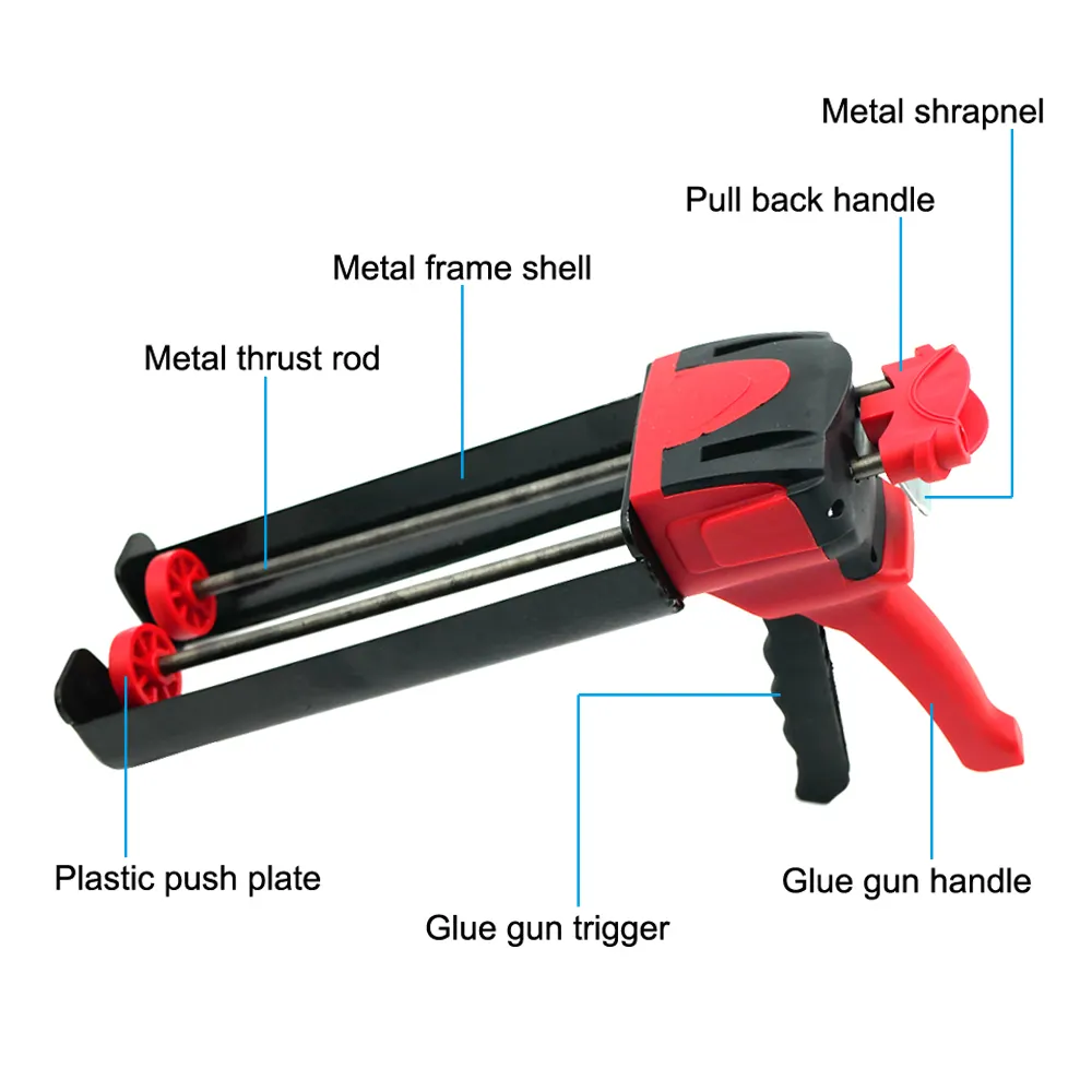 600ml 1:1 Double Cartridges Ma - огляд і ціна Caulking Gun Dispensing