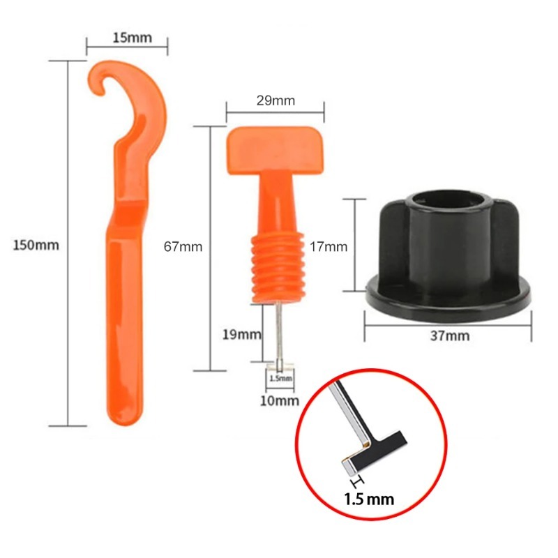 51Pcs Floor Tile Leveling Syst - огляд і ціна Tile Leveling Clip