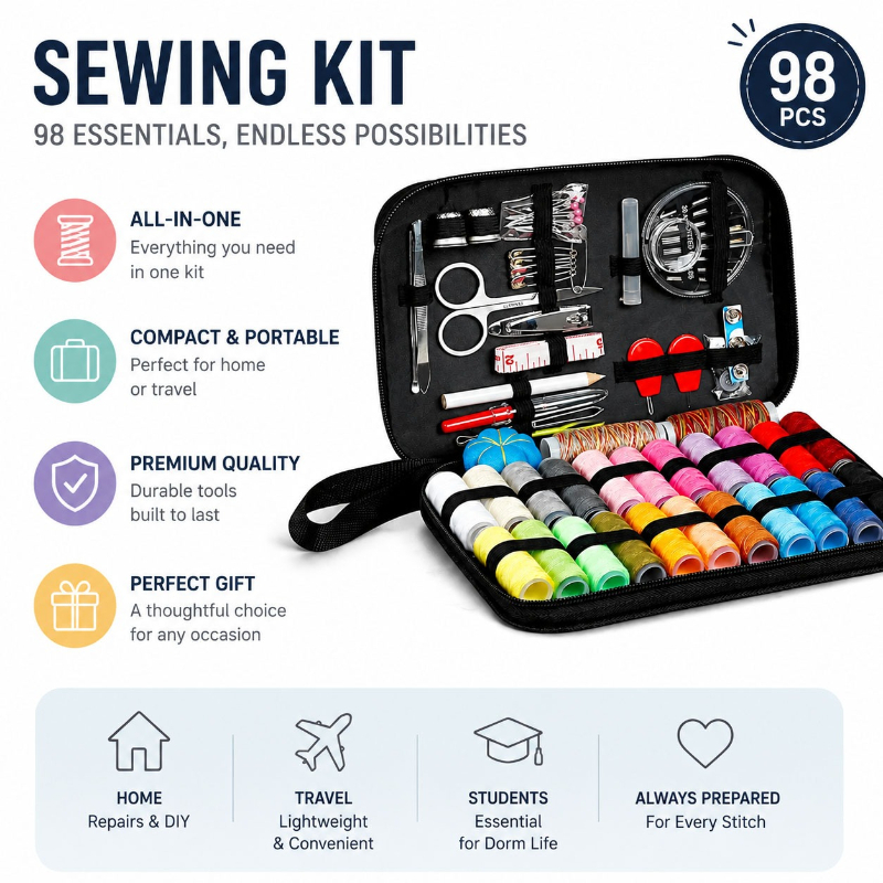 68/98PCS Sewing Accessories To - огляд і ціна Home Improvement Tim
