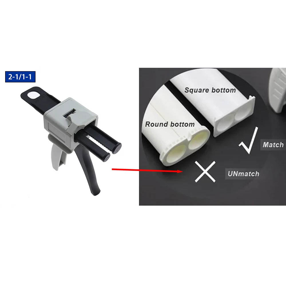 1PCS 50ml Two Component AB Epo - огляд і ціна Caulking Gun Dispensing