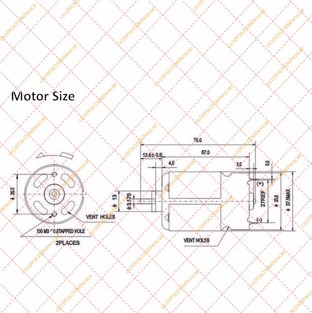 DC RS550 Motor 13 teeth 13teet - огляд і ціна Bosch Drill Gsb 18V