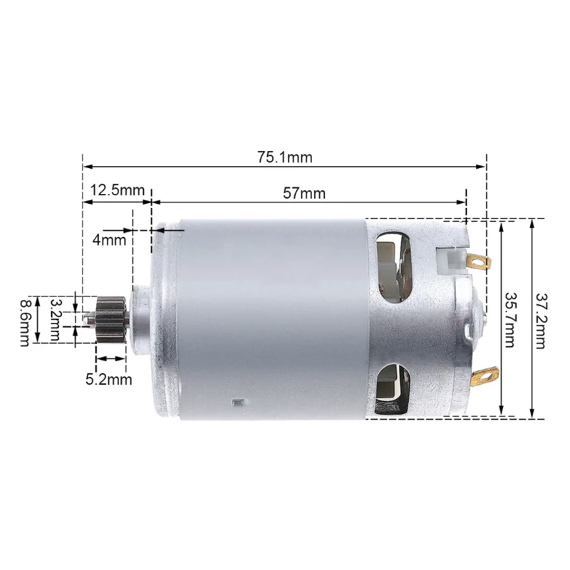 RS550 DC Motor 12 13 Teeth 9.5 - огляд і ціна Bosch Drill Gsb 18V