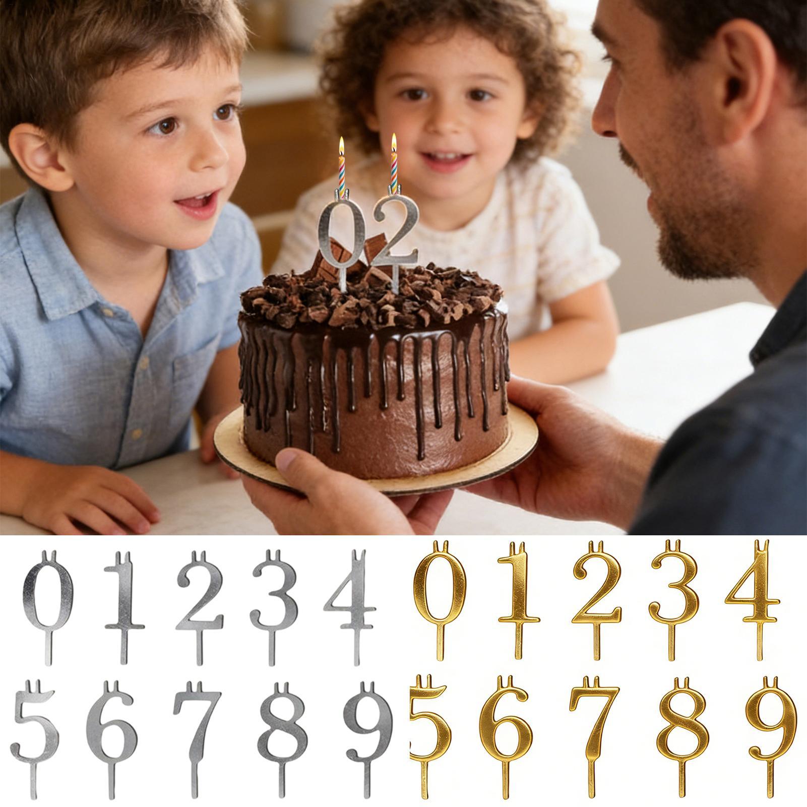 10pcs 0-9 Number Cake Toppers  - огляд і ціна Home Improvement Tim